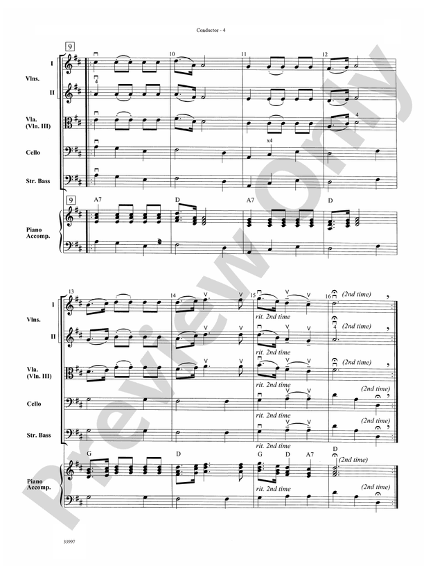 Mozart Classics – String Orchestra Conductor Score & Parts (Digital Download)