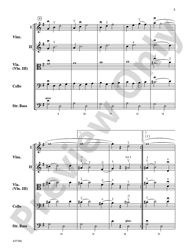 Peter Pan Live – String Orchestra Conductor Score & Parts (Digital Download)