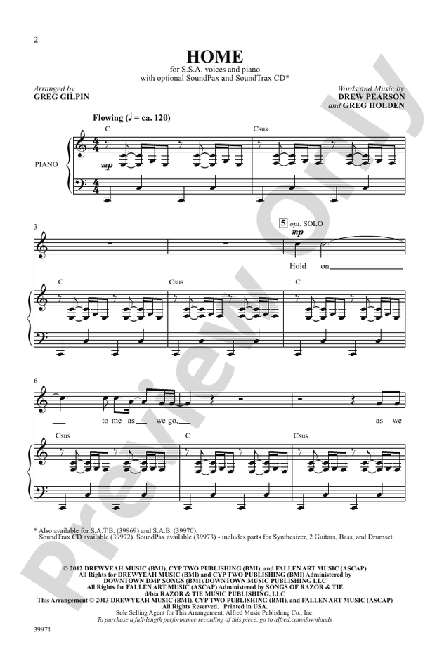 Home – SSA Choral Octavo (Digital Download)