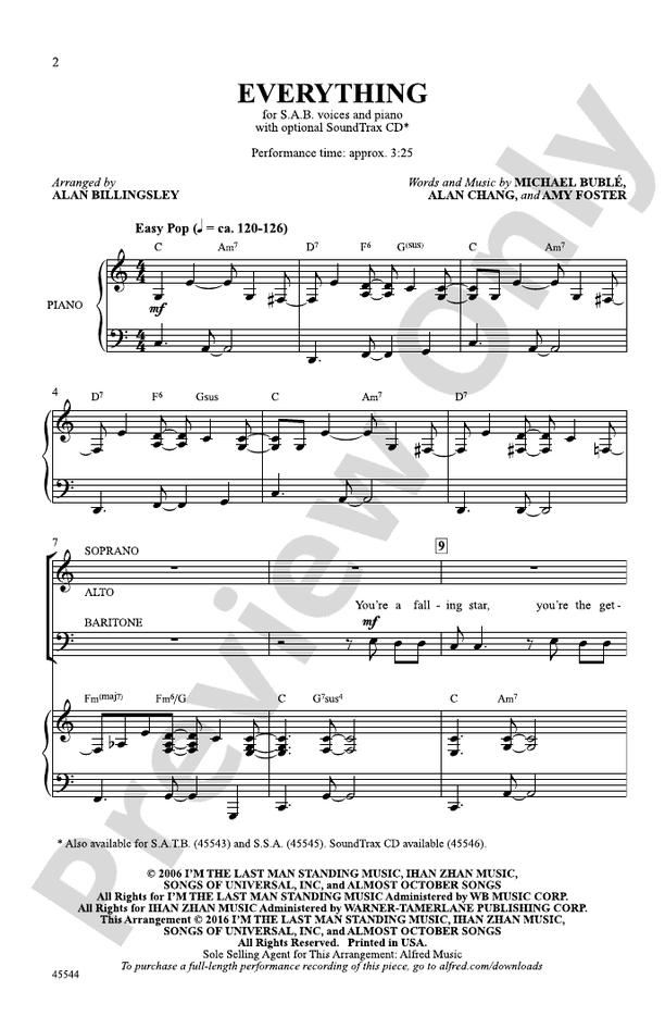 Everything – SAB Choral Octavo (Digital Download)