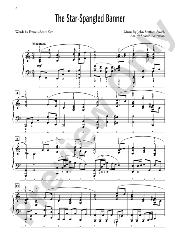 The Spirit of America: 5 Patriotic Songs of Faith, Hope and Courage Arranged for Late Intermediate to Early Advanced Pianists - Piano (Digital Download)