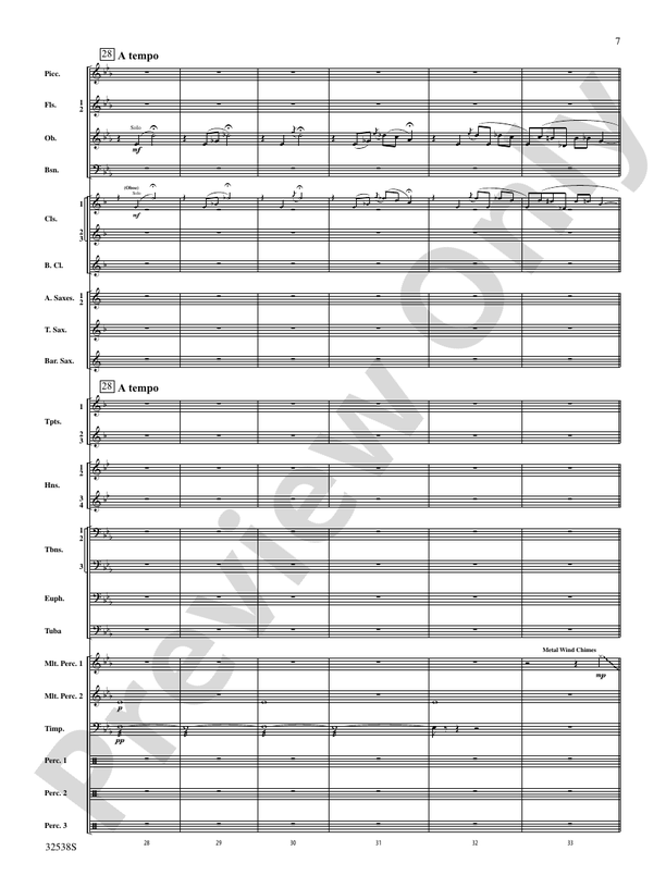 Ghost Dances - Concert Band Conductor Score & Parts (Digital Download)