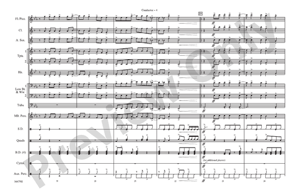 American Idiot / Extraordinary Girl – Marching Band Conductor Score & Parts (Digital Download)