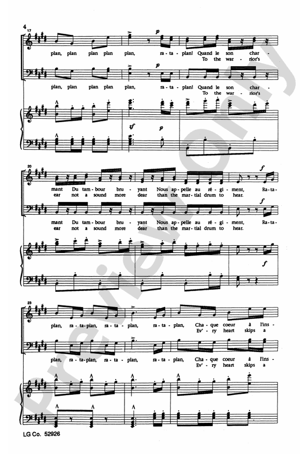 Ra-ta-plan - TTBB Choral Octavo (Digital Download)
