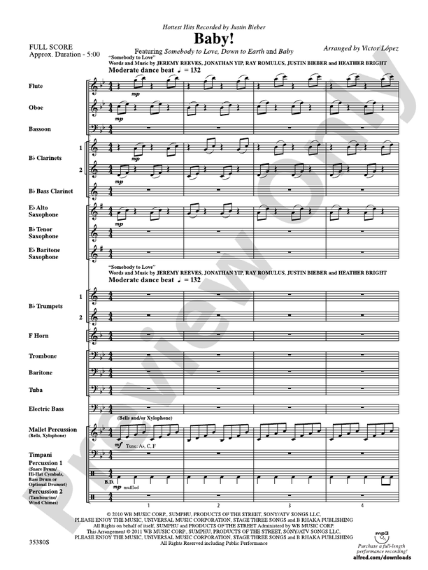 Baby! - Concert Band Conductor Score & Parts (Digital Download)