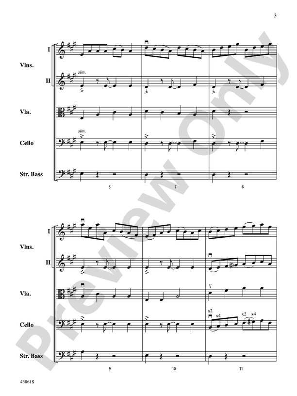 Mason's Apron, An Irish Reel – String Orchestra Conductor Score & Parts (Digital Download)