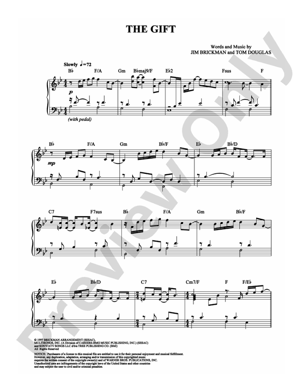 The Gift - Piano (Digital Download)