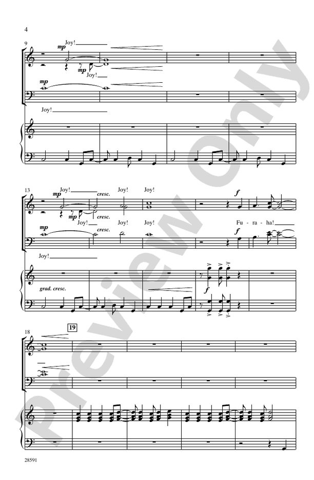 Furaha! (Joy! - Swahili) – 3-Part Mixed Choral Octavo (Digital Download)