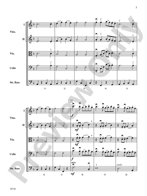 Ding Dong Merrily on High – String Orchestra Conductor Score & Parts (Digital Download)