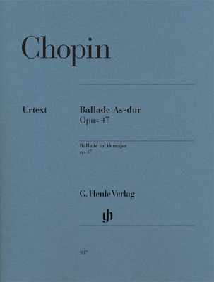 Ballade Op 47 A Flat Urtext - Frederic Chopin - Piano G. Henle Verlag Piano Solo