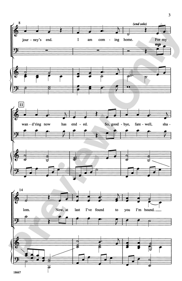 Coming Home – SAB Choral Octavo (Digital Download)