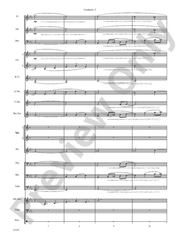 Nocturne (Opus 9, No. 2) - Concert Band Conductor Score & Parts (Digital Download)