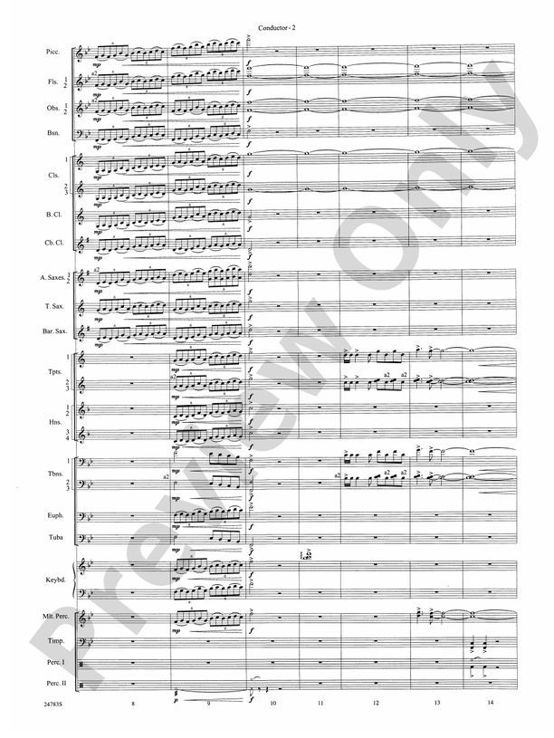 Rising Dragons - Concert Band Conductor Score & Parts (Digital Download)