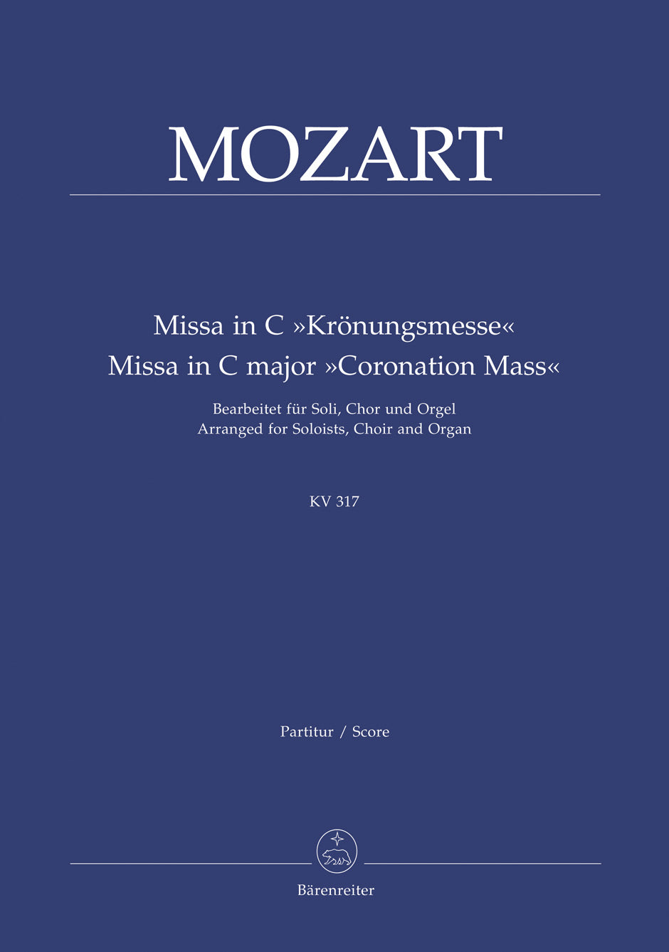 CORONATION MASS IN C K317 VOCAL SC