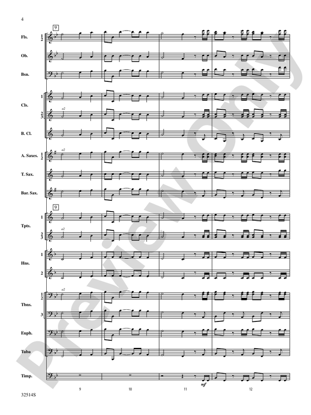 Hallelujah Chorus (From The Messiah) - Concert Band Conductor Score & Parts (Digital Download)
