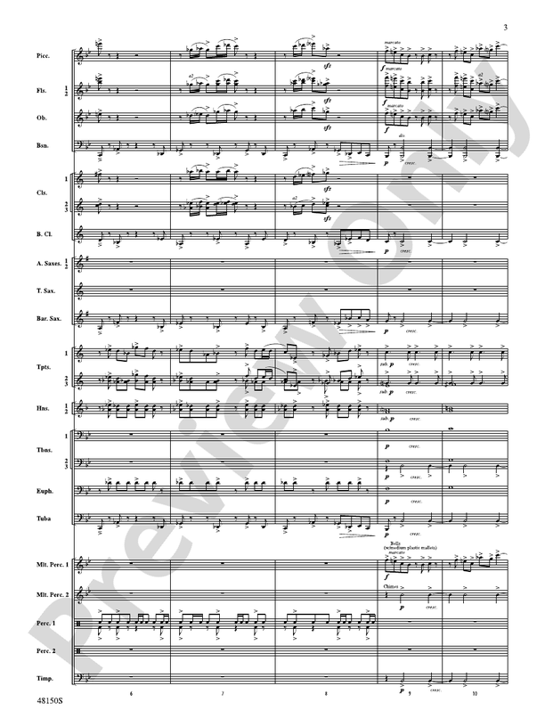 Mouvement Frenetique - Concert Band Conductor Score & Parts (Digital Download)
