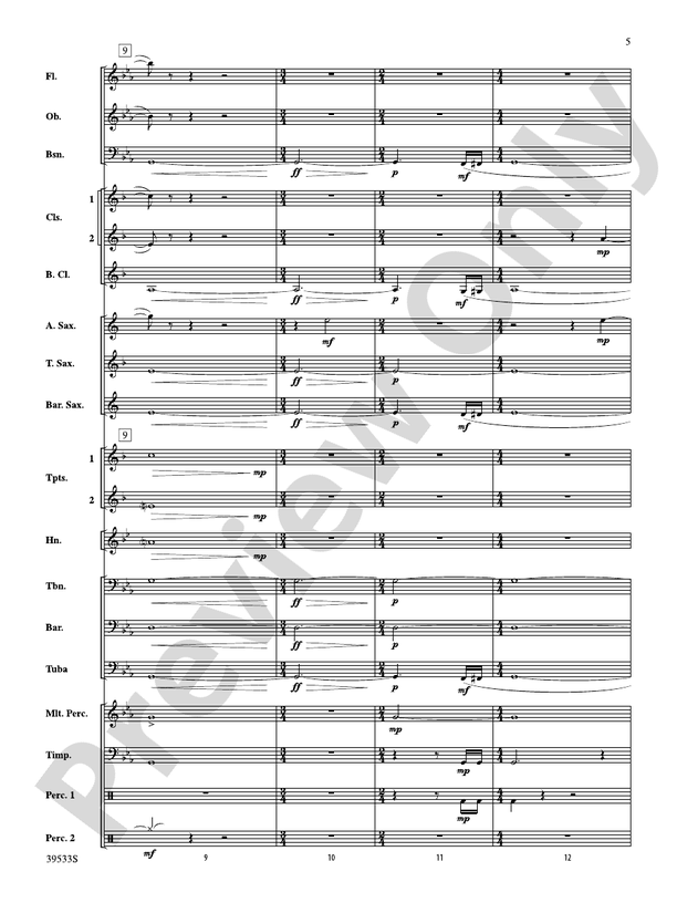 Dark Shadows (from the Original Motion Picture Soundtrack) - Concert Band Conductor Score & Parts (Digital Download)