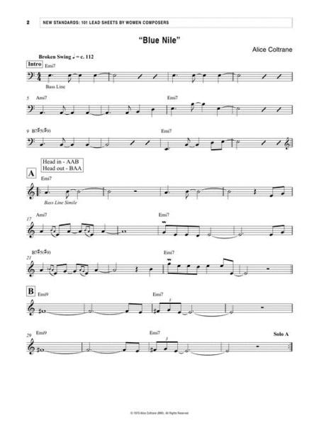 New Standards: 101 Lead Sheets By Women Composers - Guitar/Lead Sheet arranged by Carrington Berklee Press 369515