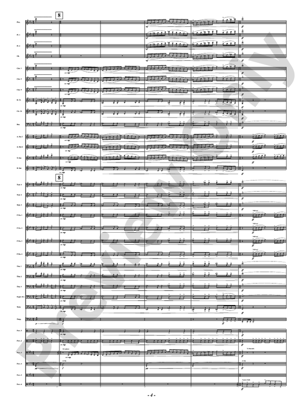 High Vibration - Concert Band Conductor Score & Parts(Digital Download)