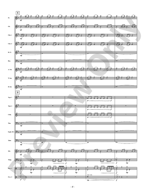 Battle Volcano - Concert Band Conductor Score & Parts (Digital Download)
