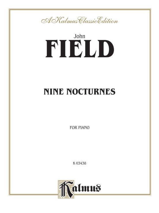 Field - Nine Nocturnes - Piano Solo (Digital Download)