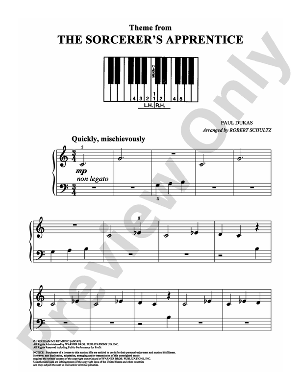 The Sorcerer's Apprentice - DSM-PS-0009721 - Easy Piano (Digital Download)