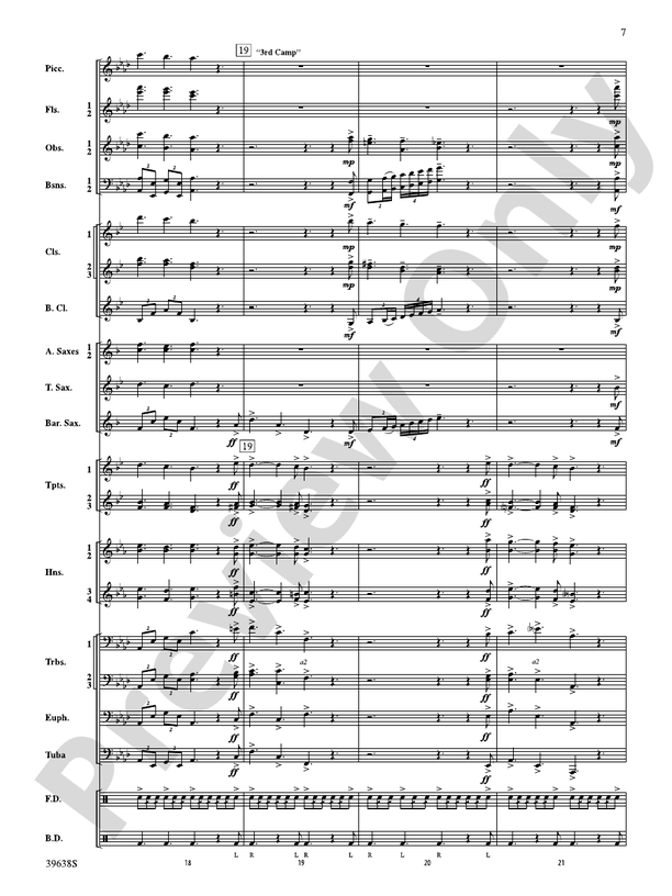 Field Ayres - Concert Band Conductor Score & Parts (Digital Download)