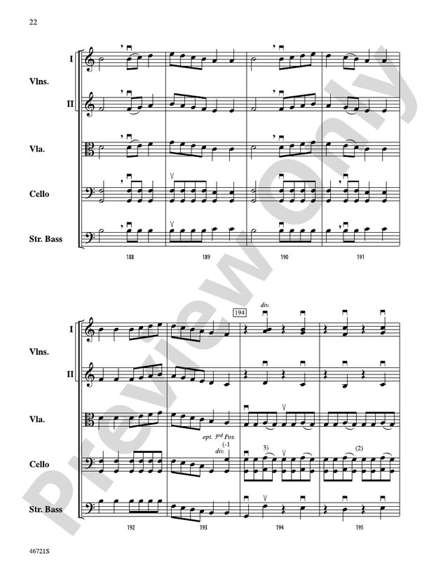 Petrushka - String Orchestra Conductor Score & Parts (Digital Download)