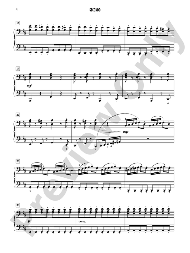 Celebrated Piano Duets, Book 5: Five Diverse Duets for Intermediate to Late Intermediate Pianists - 1 Piano, 4 Hands (Digital Download)