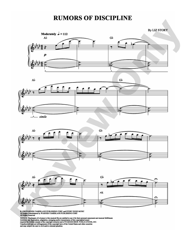 Rumors of Discipline - Piano (Digital Download)