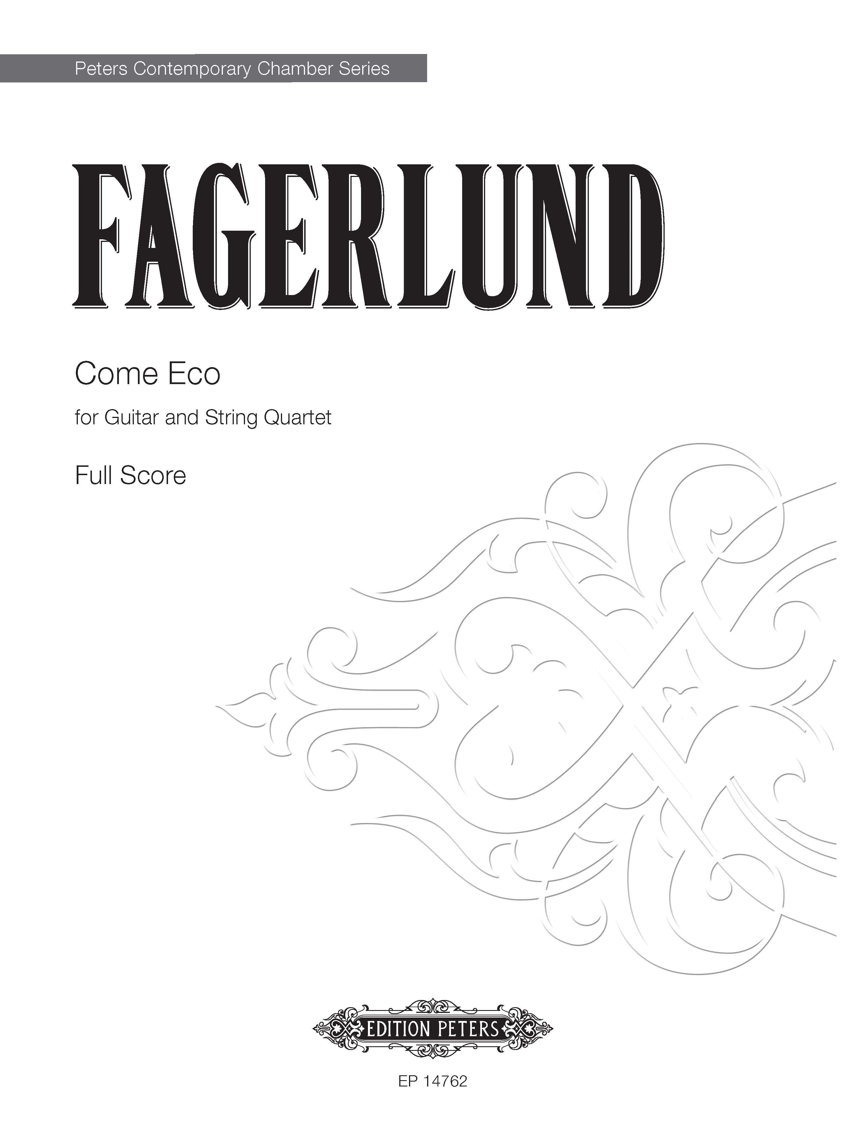 Come Eco (EP14762) - Guitar/String Quartet Full Score (Digital Download)