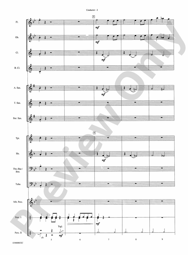 Spectrum - Concert Band Conductor Score & Parts (Digital Download)