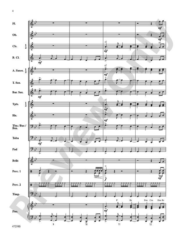 High School Cadets - Concert Band Conductor Score & Parts (Digital Download)