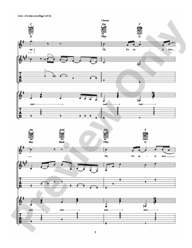 It's Only Love - Guitar TAB (Digital Download)