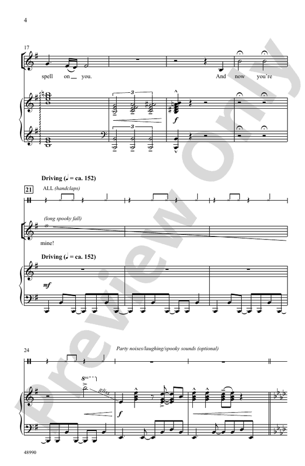 I Put a Spell on You - SSA Choral Octavo (Digital Download)