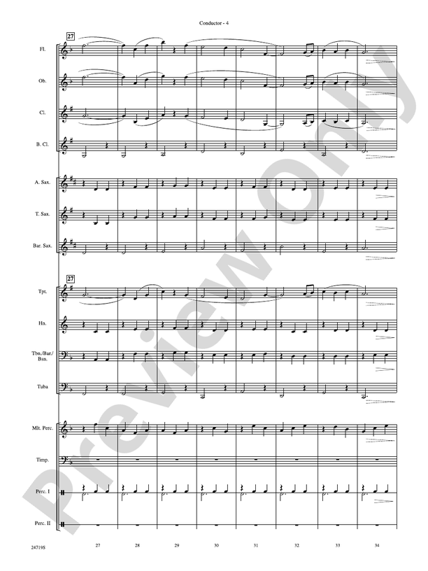 Harry Potter and the Goblet of Fire, Themes from - Concert Band Conductor Score & Parts (Digital Download)
