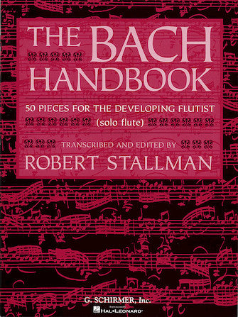 Bach - The Bach Handbook: 50 Pieces - Flute/Piano Accompaniment Schirmer 50483406