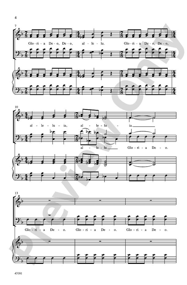 Gloria Deo – SATB, a cappella Choral Octavo (Digital Download)