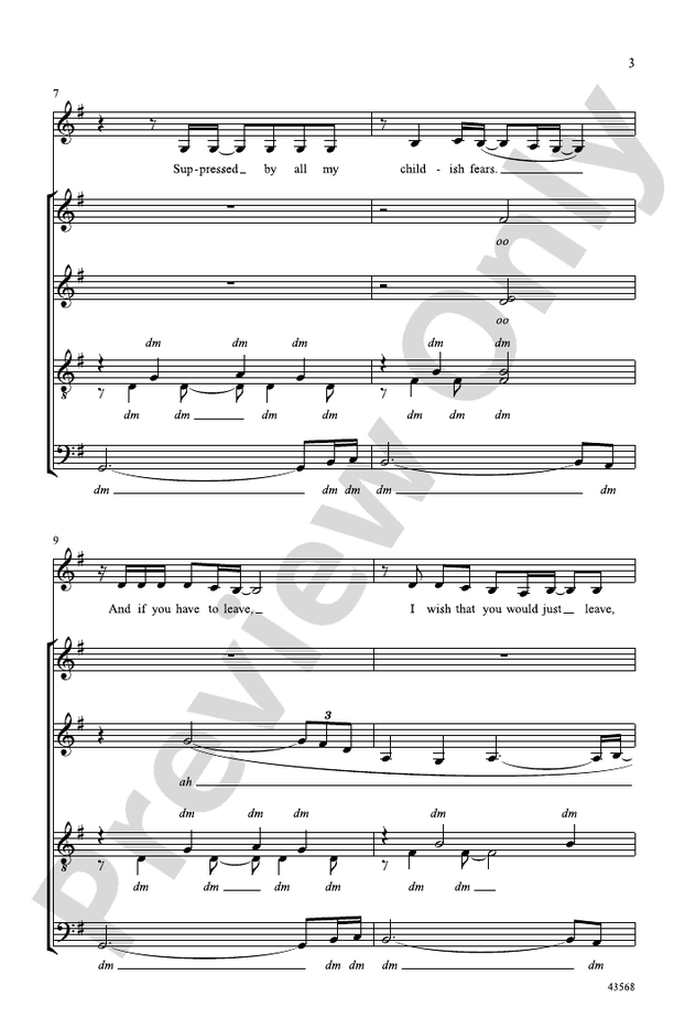 My Immortal – SATB divisi, a cappella Choral Octavo (Digital Download)