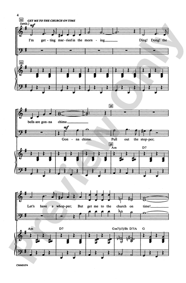 My Fair Lady (Choral Selections) – 3-Part Mixed Choral Octavo (Digital Download)