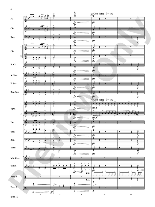 The Temple of Ka Uka - Concert Band Conductor Score & Parts (Digital Download)
