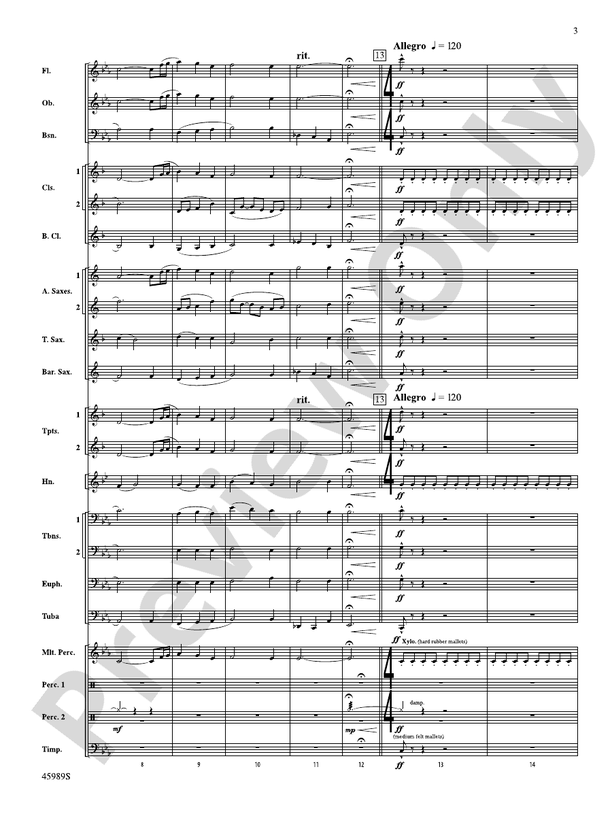 Primal Winds - Concert Band Conductor Score & Parts (Digital Download)