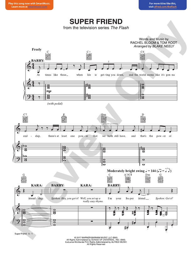 Super Friend (From the Television Series The Flash) - PVG (Digital Download)