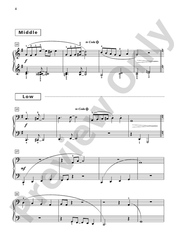 Grand Trios for Piano, Book 4: 4 Early Intermediate Pieces for One Piano, Six Hands  (Digital Download)