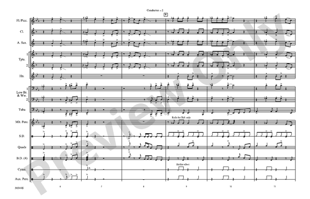 Great Balls of Fire (Arr. Nick Baratta) – Marching Band Conductor Score & Parts (Digital Download)