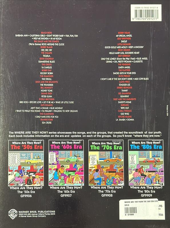 WHERE ARE THEY NOW THE 50S ERA GTR TAB