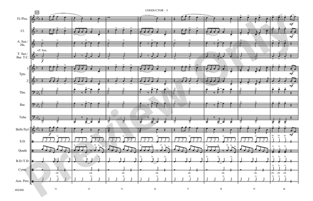 Truth Hurts – Marching Band Conductor Score & Parts (Digital Download)