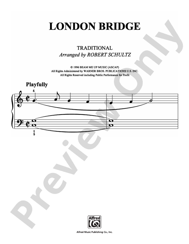 London Bridge - Arr. Robert Schultz (DSM-PS-0007005) - Easy Piano (Digital Download)