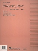 Manuscript Paper (Deluxe Pad) (Taupe Cover) - Hal Leonard