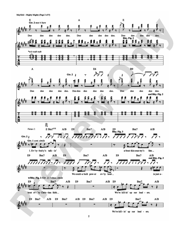 Mighty Mighty (Spade and Whitey) - Guitar TAB (Digital Download)